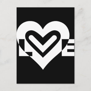 Cartão Postal Amor em Branco