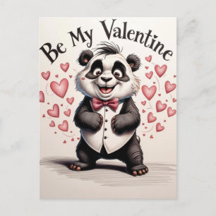 Cartão Postal Amor em preto e branco