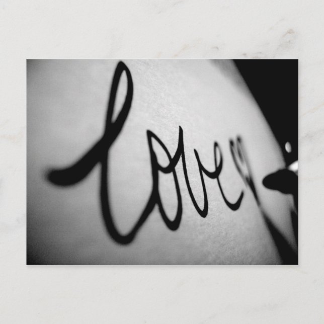 Cartão Postal Amor Escrito (Frente)