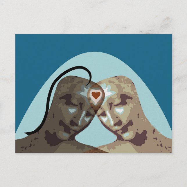 Cartão Postal Amor eterno (Frente)