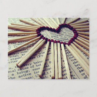 Cartão Postal Amor eterno do coração