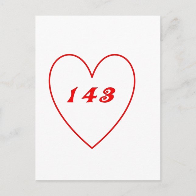 Cartão Postal Amor, Eu Te Amo (Frente)