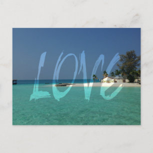 Cartão Postal Amor Grafite Branco Transparente