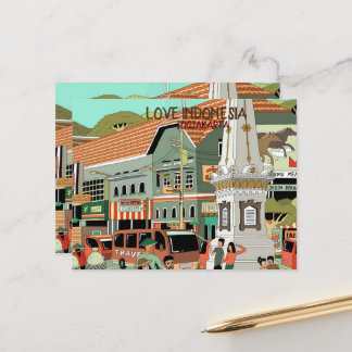 CARTÃO POSTAL AMOR INDONÉSIA