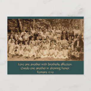 Cartão Postal Amor Irmão: Revival da Igreja do País por volta de