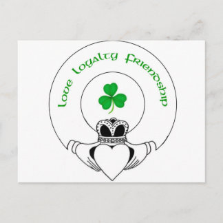 Cartão Postal Amor, Lealdade, Amizade Claddah