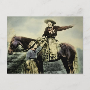Cartão Postal Amor no Range Vintage Wild West