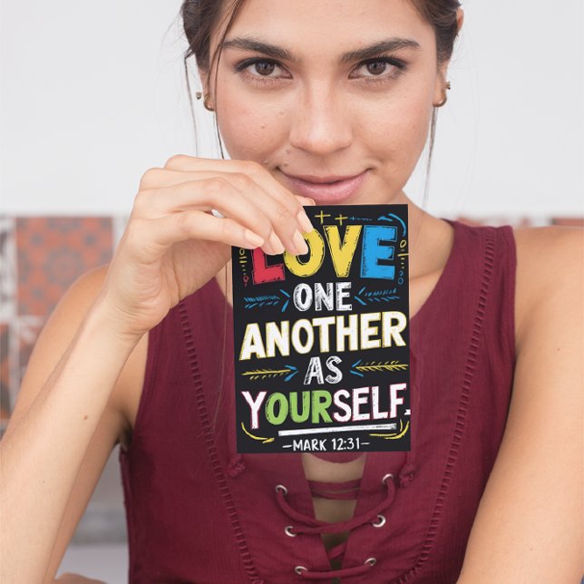 Cartão Postal Amor Radiante: Abrace os Outros como Você Preza  (Criador carregado)