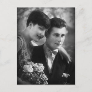 Cartão Postal Amor retrô da França