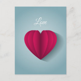 Cartão Postal Amor romântico moderno