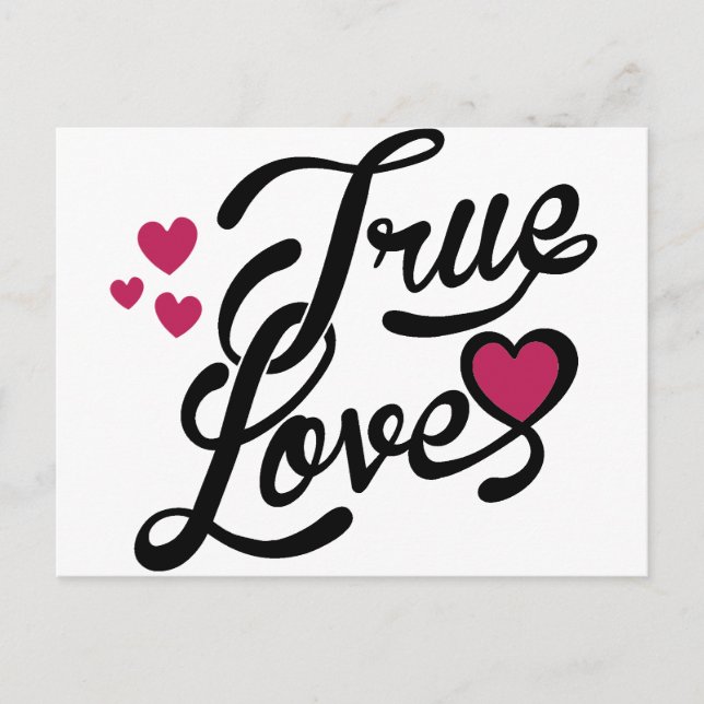 Cartão Postal amor verdadeiro (Frente)