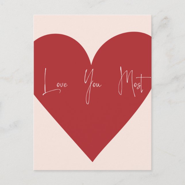 Cartão Postal "Amor Você Mais" (Frente)