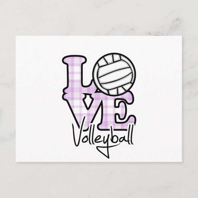 Cartão Postal Amor Voleibol (Frente)