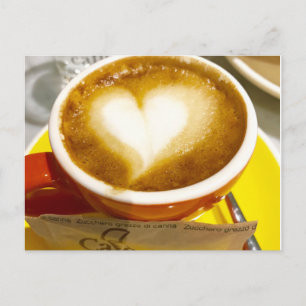 Cartão Postal Amoreccino I coração Café Italiano