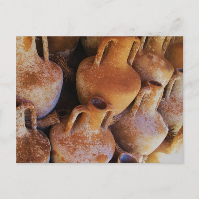 Cartão Postal Amphoras grego antigo (Frente)