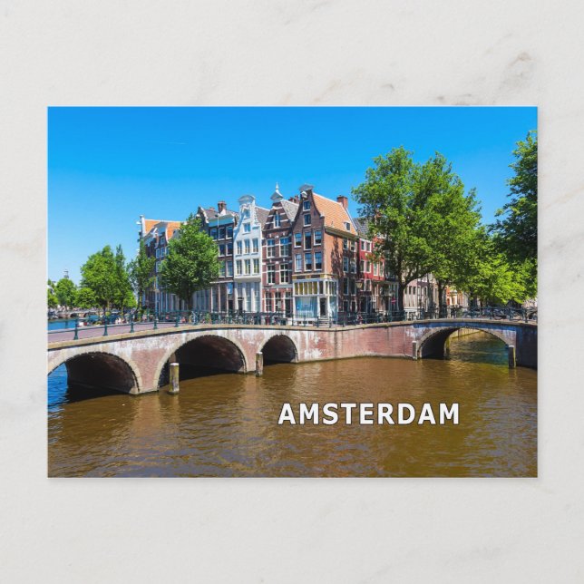 Cartão Postal Amsterdã 002D (Frente)