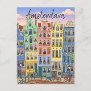 Cartão Postal Amsterdã Holanda