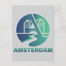Cartão Postal Amsterdã Países Baixos Europa