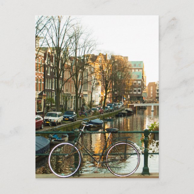Cartão Postal Amsterdam Bicicle (Frente)