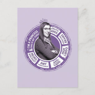 Cartão Postal Amy Farrah Fowler Info Graphic