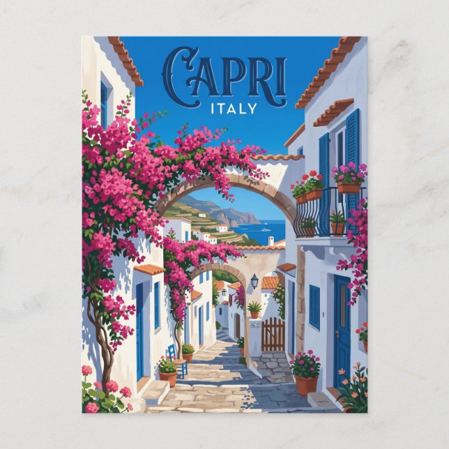 Cartão Postal Anacapri Itália (Frente)