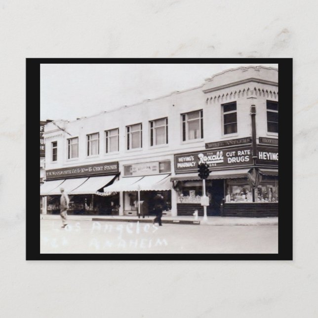 Cartão Postal Anaheim, Califórnia, 1940s Vintage (Frente)