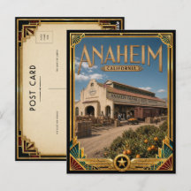 Anaheim Califórnia Arte Deco Vintage Era de Ouro