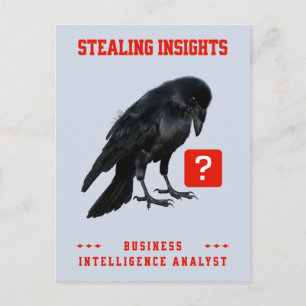 Cartão Postal Analista de Inteligência de Negócios da Crow