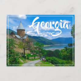 Cartão Postal Ananuri Castle Georgia Aragvi Caucuses Montanhas