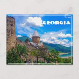 Cartão Postal Ananuri Castle Georgia Aragvi Caucuses Montanhas