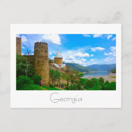 Cartão Postal Ananuri Castle Georgia Aragvi Caucuses Montanhas