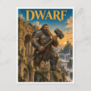 Cartão Postal Anão, Monstro de Fantasia Gótica
