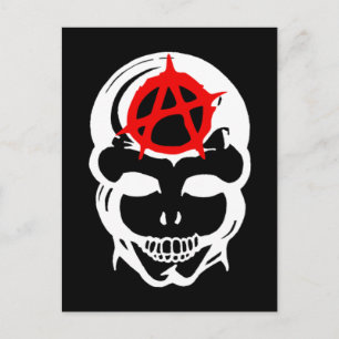 Cartão Postal Anarchy Skull