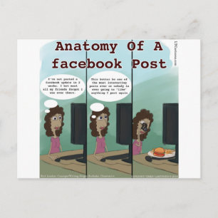 Cartão Postal Anatomia de uma Publicação Divertida no Facebook