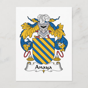 Cartão Postal Anaya Family Crest