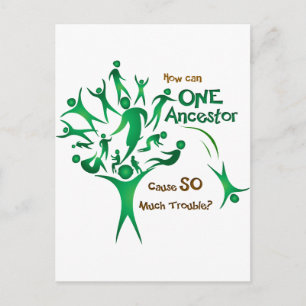 Cartão Postal Ancestral da Árvore Um