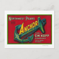 Anchor Pear Crate LabelYakima, WA