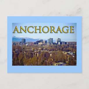 Cartão Postal Anchorage, Alaska, EUA