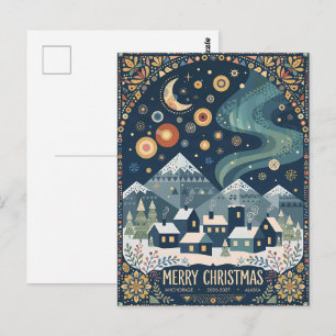 Cartão Postal Âncora, Alasca Feliz Natal