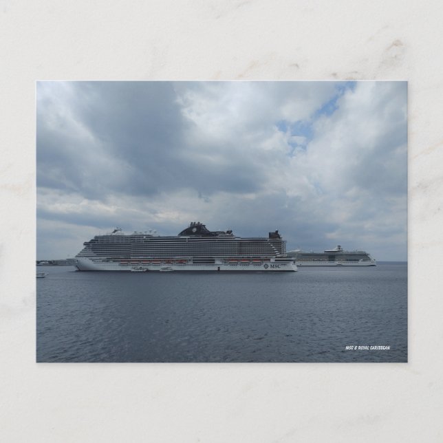 Cartão Postal Ancorado Duplo no Paraíso (Frente)