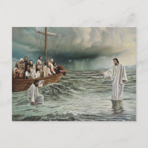 CARTÃO POSTAL ANDANDO NA ÁGUA