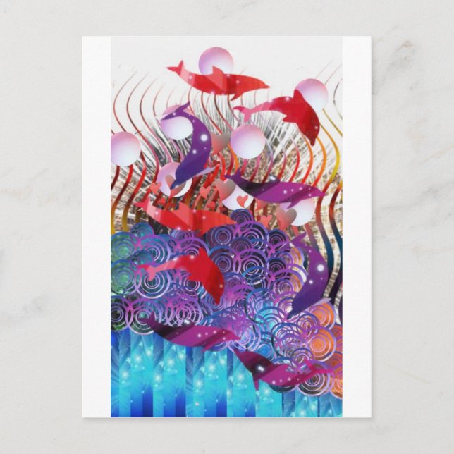 Cartão Postal Andando pelas ondas (Frente)