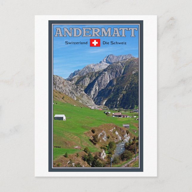 Cartão Postal Andermatt (Frente)