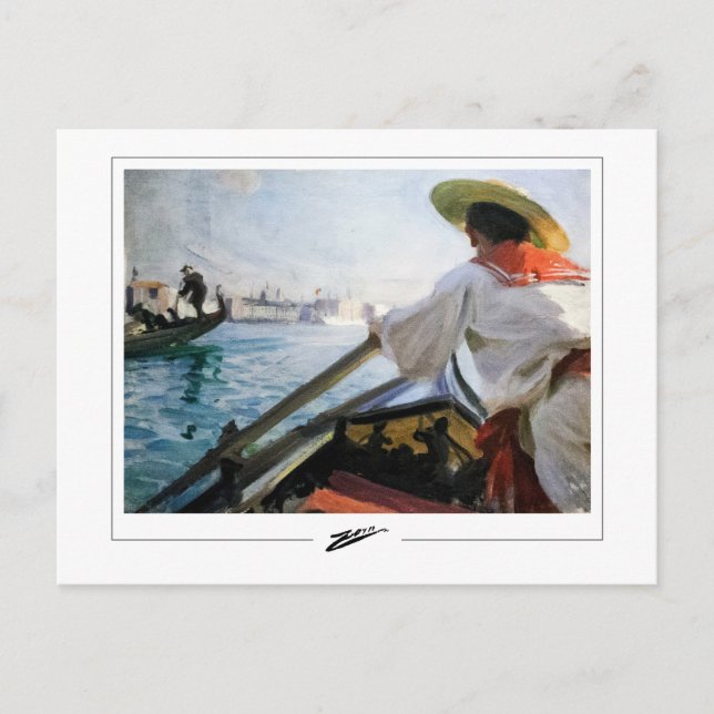 Cartão Postal Anders Zorn #319 - Cartão-postal de arte fina (Frente)