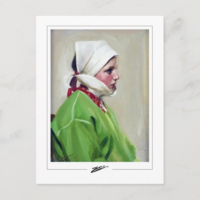 Cartão Postal Anders Zorn #378 - Cartão-postal de arte fina (Frente)