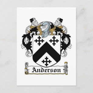 Cartão Postal Anderson Family Crest