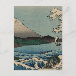 Cartão Postal Ando Hiroshige - Mar Em Satta, Província De Suruga