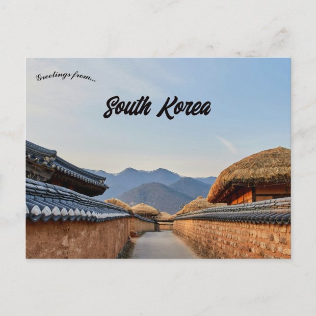 Cartão Postal Andong Coreia do Sul (Frente)
