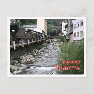 Cartão Postal Andorra - Encamp - El río Valira -