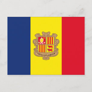 Cartão Postal Andorra Flag
